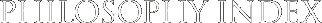 Philosophy Index